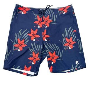 Hurley Tropical Floral Print Board Shorts Men’s Size 38